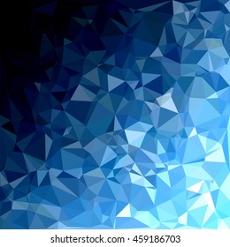 Blue Polygonal Mosaic Background, Creative Design Templates