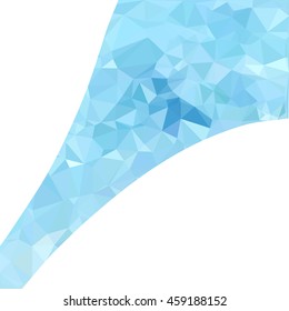 Blue Polygonal Mosaic Background, Creative Design Templates