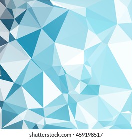 Blue Polygonal Mosaic Background, Creative Design Templates