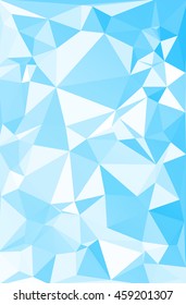 Blue Polygonal Mosaic Background, Creative Design Templates
