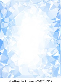 Blue Polygonal Mosaic Background, Creative Design Templates