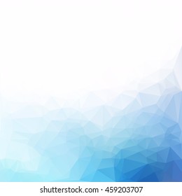 Blue Polygonal Mosaic Background, Creative Design Templates