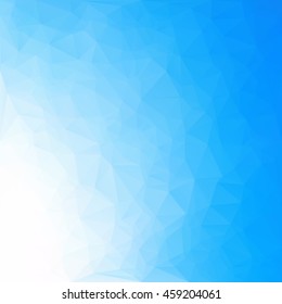 Blue Polygonal Mosaic Background, Creative Design Templates