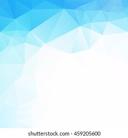 Blue Polygonal Mosaic Background, Creative Design Templates
