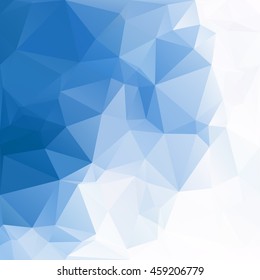Blue Polygonal Mosaic Background, Creative Design Templates