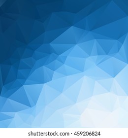 Blue Polygonal Mosaic Background, Creative Design Templates