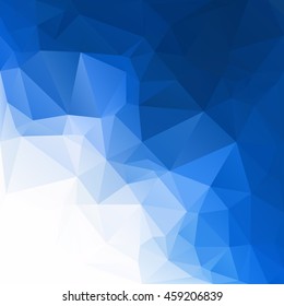 Blue Polygonal Mosaic Background, Creative Design Templates