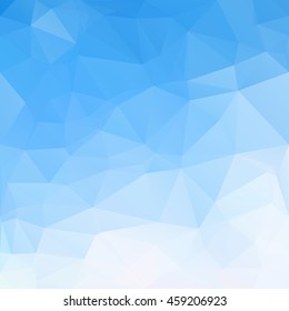 Blue Polygonal Mosaic Background, Creative Design Templates