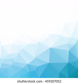 Blue Polygonal Mosaic Background, Creative Design Templates