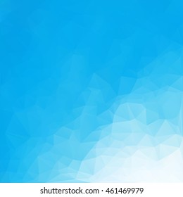 Blue Polygonal Mosaic Background, Creative Design Templates