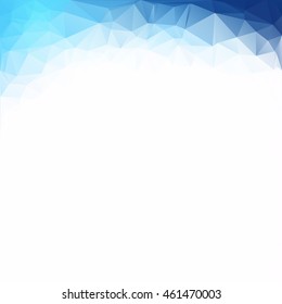 Blue Polygonal Mosaic Background, Creative Design Templates