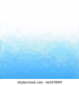 Blue Polygonal Mosaic Background, Creative Design Templates
