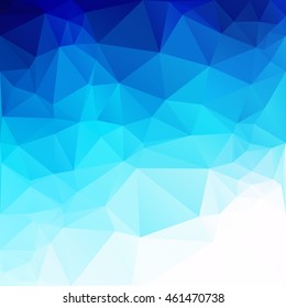Blue Polygonal Mosaic Background, Creative Design Templates