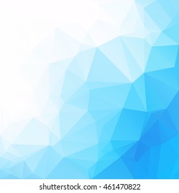 Blue Polygonal Mosaic Background, Creative Design Templates