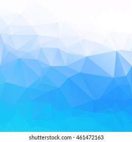 Blue Polygonal Mosaic Background, Creative Design Templates