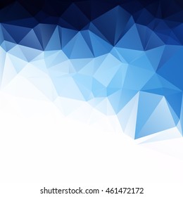 Blue Polygonal Mosaic Background, Creative Design Templates