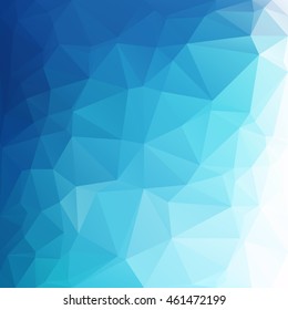 Blue Polygonal Mosaic Background, Creative Design Templates