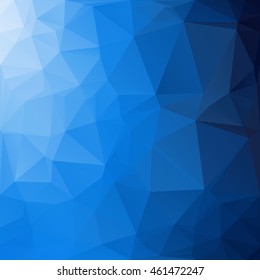 Blue Polygonal Mosaic Background, Creative Design Templates