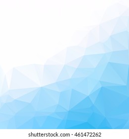 Blue Polygonal Mosaic Background, Creative Design Templates