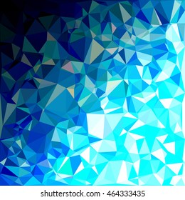 Blue Polygonal Mosaic Background, Creative Design Templates