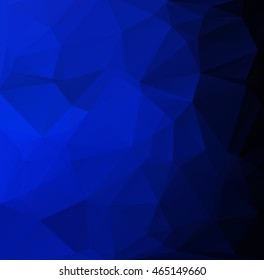 Blue Polygonal Mosaic Background, Creative Design Templates