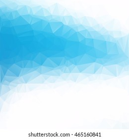Blue Polygonal Mosaic Background, Creative Design Templates