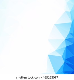 Blue Polygonal Mosaic Background, Creative Design Templates