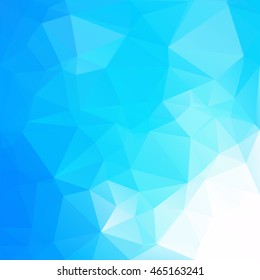 Blue Polygonal Mosaic Background, Creative Design Templates