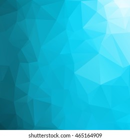 Blue Polygonal Mosaic Background, Creative Design Templates