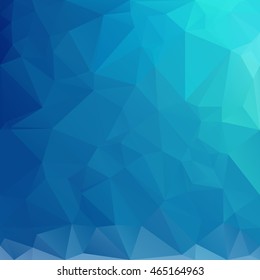Blue Polygonal Mosaic Background, Creative Design Templates