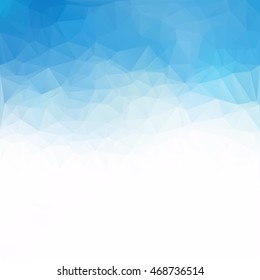 Blue Polygonal Mosaic Background, Creative Design Templates