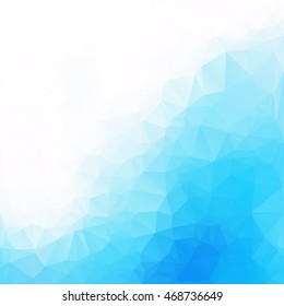 Blue White Polygonal Mosaic Background Vector Stock Vector (Royalty ...