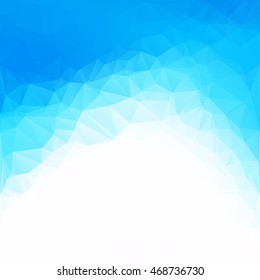 Blue Polygonal Mosaic Background, Creative Design Templates