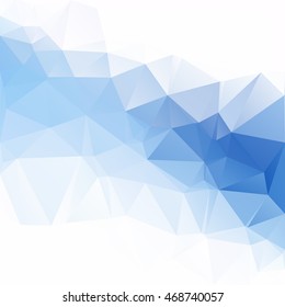 Blue Polygonal Mosaic Background, Creative Design Templates