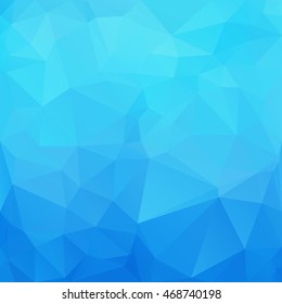Blue Polygonal Mosaic Background, Creative Design Templates