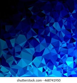 Blue Polygonal Mosaic Background, Creative Design Templates