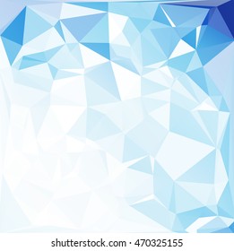 Blue Polygonal Mosaic Background, Creative Design Templates