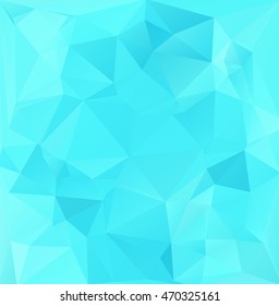 Blue Polygonal Mosaic Background, Creative Design Templates
