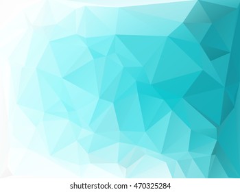 Blue Polygonal Mosaic Background, Creative Design Templates