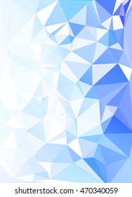 Blue Polygonal Mosaic Background, Creative Design Templates