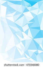 Blue Polygonal Mosaic Background, Creative Design Templates