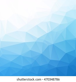 Blue Polygonal Mosaic Background, Creative Design Templates