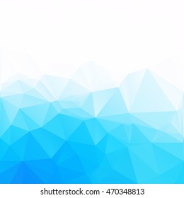 Blue Polygonal Mosaic Background, Creative Design Templates