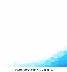 Blue Polygonal Mosaic Background, Creative Design Templates