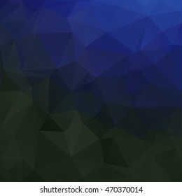 Blue Polygonal Mosaic Background, Creative Design Templates