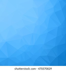 Blue Polygonal Mosaic Background, Creative Design Templates