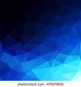 Blue Polygonal Mosaic Background, Creative Design Templates