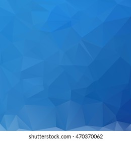 Blue Polygonal Mosaic Background, Creative Design Templates