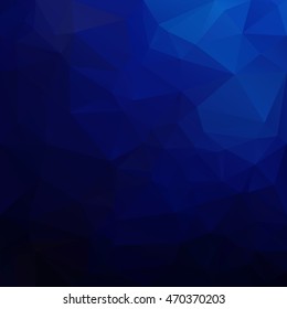 Blue Polygonal Mosaic Background, Creative Design Templates