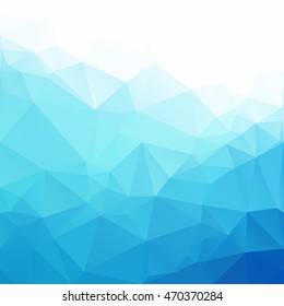 Blue Polygonal Mosaic Background, Creative Design Templates